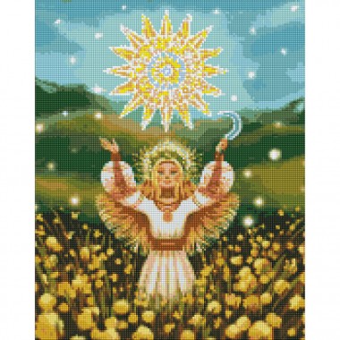 Алмазная мозаика "Солнечная девушка" ©yuji.rivera AMO7539 Идейка 40х50 см
