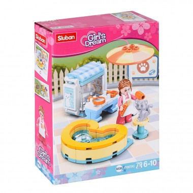 Детский конструктор "Игровая площадка" SLUBAN M38-B0970 с фигуркой