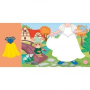 Детская книга с наклейками Одень куклу