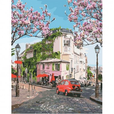 Картина по номерам Идейка Городской пезаж Французкое путешествие 40*50см KHO3500