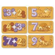 Настільна навчальна гра Муркітливе додавання 360074, 63 картки
