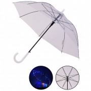 Зонт LED UM5216 прозрачный, трость