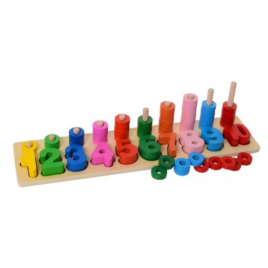 Деревянная игрушка Limo Toy Геометрика Цифры MD1268-1