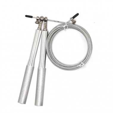 Скоростная регулируемая скакалка MS 3407(Silver) 290 см
