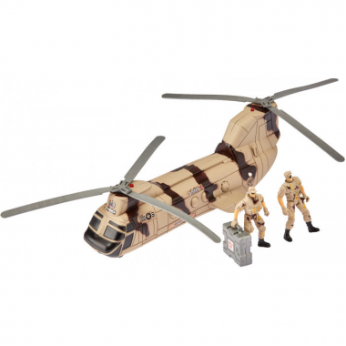 Игровой набор Z military team 1828-91A военный транспорт  (Транспортный вертолет Чинук)