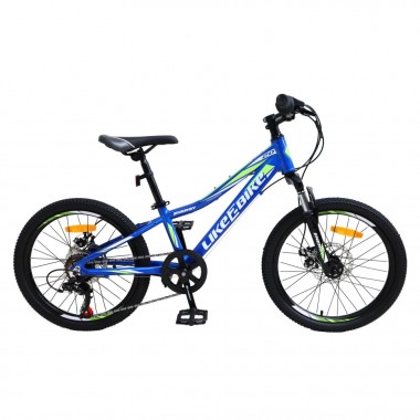 Велосипед подростковый 2-х колёсный 20" A212002 (RL7T) LIKE2BIKE Energy, цвет синий