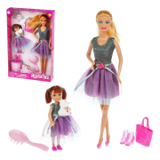 Дитяча лялька DEFA Bambi 8304 з донькою Рожевий