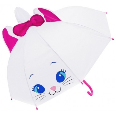 Зонт детский UM52610 трость (Котик белый)