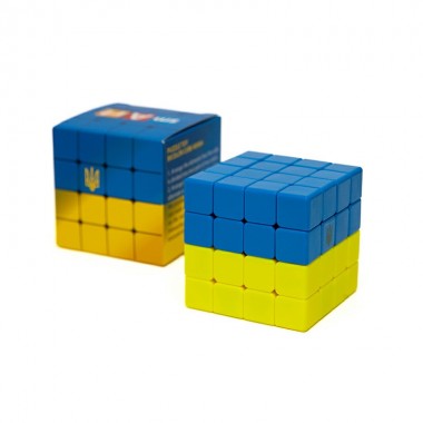 Головоломка Умный кубик 4х4х4 Флаг Украины SCU444 (Bicolor Smart Cube 4x4x4 Ukraine)