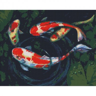 Алмазная мозаика Игривые рыбки ©nata_li_karlova Идейка AMO7518 40х50 см