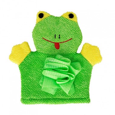 Мочалка-рукавичка для купання малюків MGZ-0911(Green) Жабка