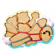 Дерев'яний контурний пазл