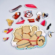 Дерев'яний контурний пазл