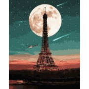 Картина по номерам. Rainbow Art Парижское полнолуние GX39403-RA