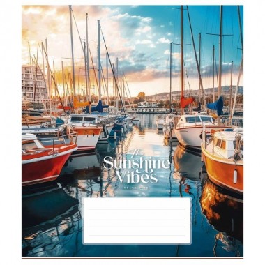 Тетрадь общая Sunshine vibes 048-3319L-1 в линию, 48 листов