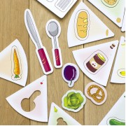 Навчальні пазли. Вивчаємо продукти харчування. Iq-club для малюків (у) 13203003