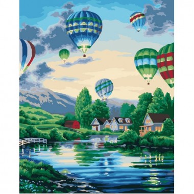 Картина по номерам Идейка Воздушные шары 2 KHO2221