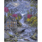 Картина по номерам Идейка Городской пейзаж Волшебный ручей 40*50см KHO2246