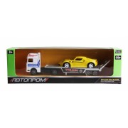 Трейлер + машинка 7413 "АВТОПРОМ" (Yellow)