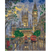 Картина по номерам Идейка Городской пейзаж Дворец Вестминстер 2 40*50см KHO3524