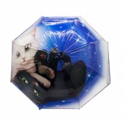 Зонт детский UM530 трость (Котик)