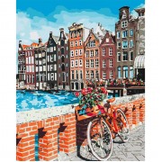 Картина по номерам Идейка Каникулы в Амстердаме 40*50см KHO3554
