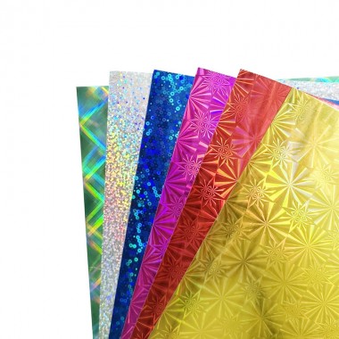 Набор цветного картона Голографический АП-1112 А4, 6 листов