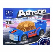 Детский конструктор-машинка KB 6000(Blue) от 6 лет, 75 деталей