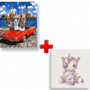 Набір картин за номерами 2 в 1