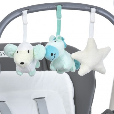 Стільчик-гойдалка для годування SWAN ME 1087-G Dark Gray