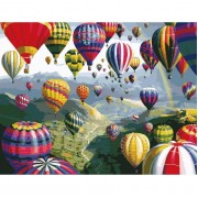 Картина по номерам Идейка Пейзаж Воздушные шары 40*50см KHO1056