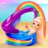 Детский игровой набор с куклой серии Littles - Счастливый праздник в бассейне Rainbow High 522249 Детский игровой набор с куклой серии Littles - Счастливый праздник в бассейне Rainbow High 522249