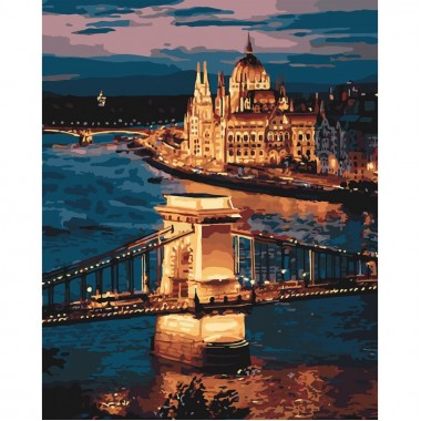 Картина по номерам Идейка Волшебный Будапешт 40*50 см KHO3557