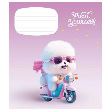 Тетрадь ученическая Cute little animals 012-3333K-3 в клетку, 12 листов