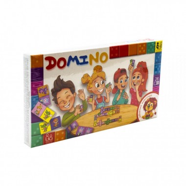 Детская настольная игра Домино: Забавные животные DTG-DMN-03, 28 элементов