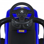 Дитяча каталка-толокар M 5045L-4 синій, з батьківською ручкою