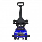 Дитяча каталка-толокар M 5045L-4 синій, з батьківською ручкою