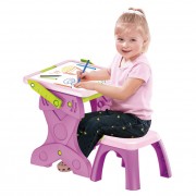 Дитячий мольберт на ніжках з поличкою YM881 (Pink) рожевий