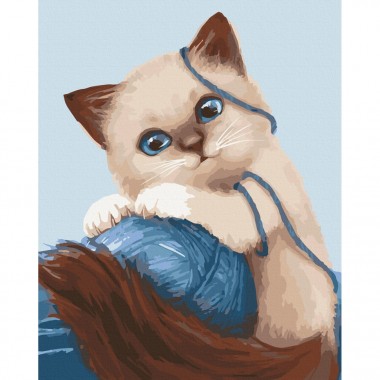 Картина за номерами "Гуйливе кошеня" Art Craft 11673-AC 30х40 см