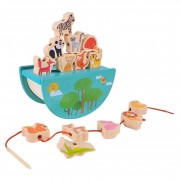 Деревянная игрушка Балансир-шнуровка 2 в 1 C9406