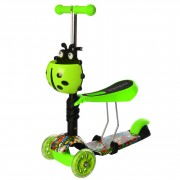 Детский самокат iTrike JR 3-054-GR Maxi с корзинкой