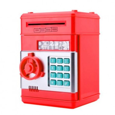 Электронная копилка-сейф 1511ST с кодовым замком  (Красный)