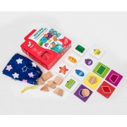 Розвиваючий набір Геометричні фігури ZB2001-02 з дерева