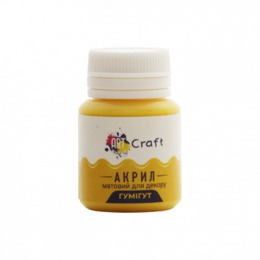 Акриловая краска для декора Матовая Art Craft AP-5118 20 мл Гуммигут