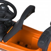 Дитяча каталка-толокар M 5045L-7 помаранчевий, з батьківською ручкою