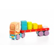 Тягач с геометрическими фигурами Cubika LM-13 13425