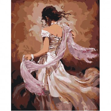 Картина по номерам Идейка Люди Танцовщица фламенко 40*50см KHO2682