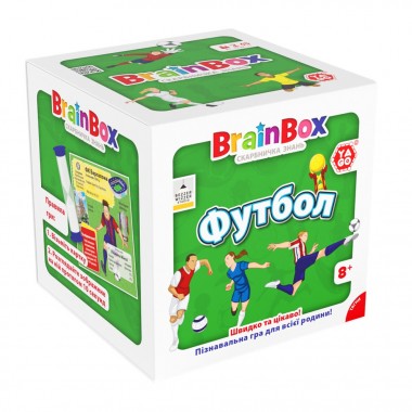 Карточная игра Brainbox Футбол Yago BZZBRFB02UA 55 карточек 1 игральный кубик