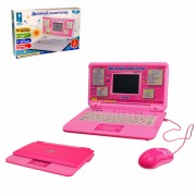 Детский ноутбук PL-720-78 3 языка, 11 игр, 9 мелодий (Розовый)
