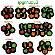 Набор магнитов Magdum Веселые фрукты и овощи